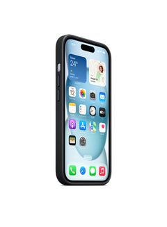 Apple iPhone 15 FineWoven Case with MagSafe - Black  - Image 3