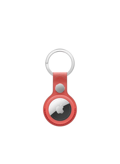 AirTag FineWoven Key Ring Coral blue