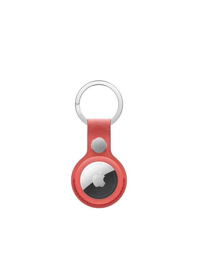 AirTag FineWoven Key Ring Coral blue