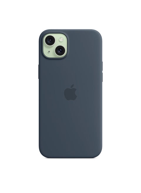 iPhone 15 Plus Silicone Case with MagSafe - Storm Blue