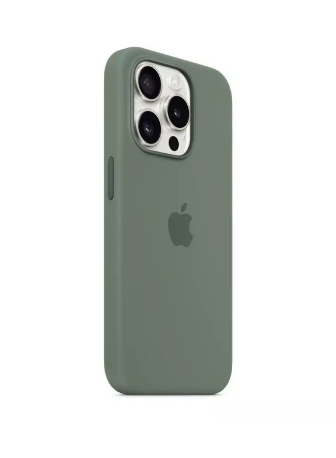 ابل  غطاء سيليكون لهاتف iPhone 15 Pro Max مع MagSafe - - Image 5