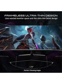 GameOn GOPS27180VA 27 inches, FHD (1920x1080) 180Hz, 0.5 ms, HDR, HDMI 2.0 Gaming Monitor - Adaptive Sync And G-Sync Compatible Fast VA Sleek Design Black  - Image 5
