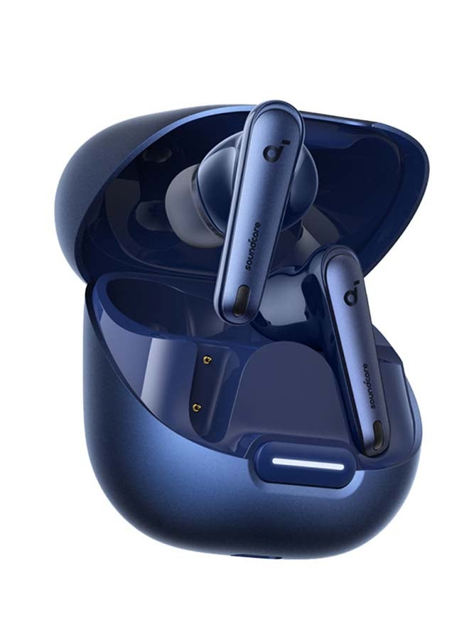 Soundcore Liberty 4 NC Earbuds, 98.5 Percent Noise Reduction, Adaptive Cancelling To Ears And Environment, Hi-Res Sound, 50H Battery, Wireless Charging, Bluetooth 5.3 Navy Blue  - Image 1