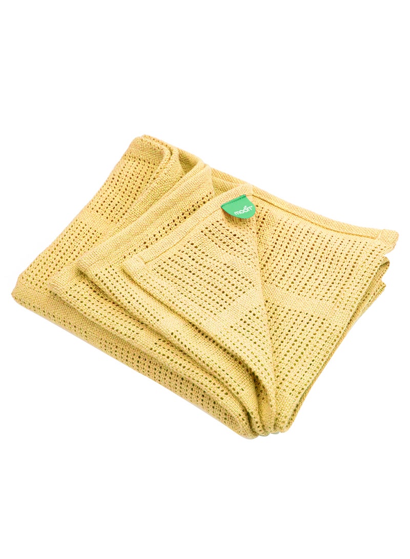 Moon Organic Cellular Blanket 75 X 100 Cm For 0 Months And Above - Image 1