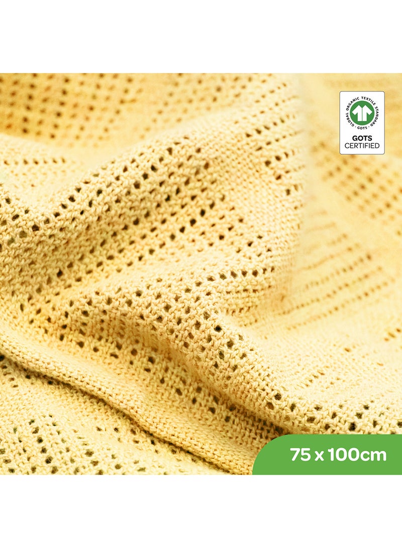 Moon Organic Cellular Blanket 75 X 100 Cm For 0 Months And Above - Image 4