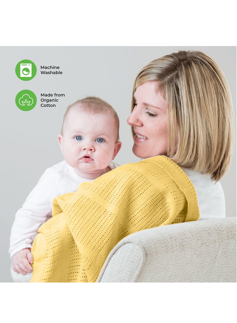Moon Organic Cellular Blanket 75 X 100 Cm For 0 Months And Above - Image 3
