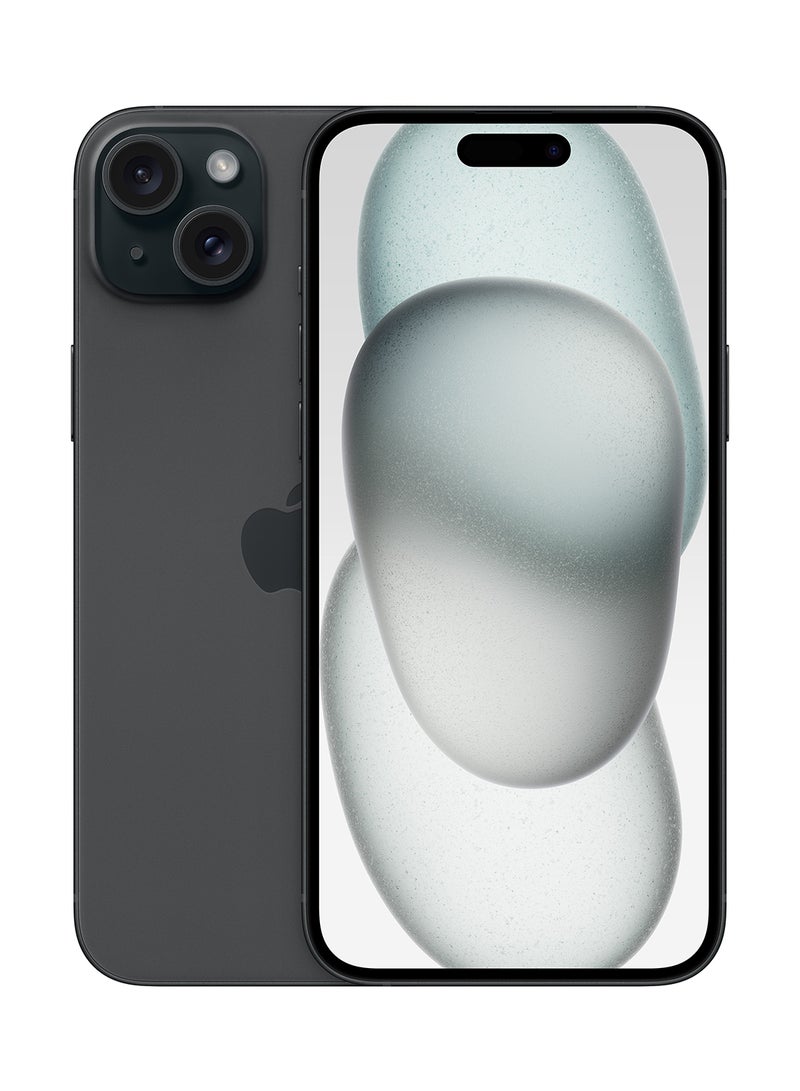 ابل  آيفون 15 بلس، بسعة 256 جيجابايت، باللون الأسود، يدعم تقنية 5G مع تطبيق FaceTime - إصدار الشرق الأوسط - Image 1