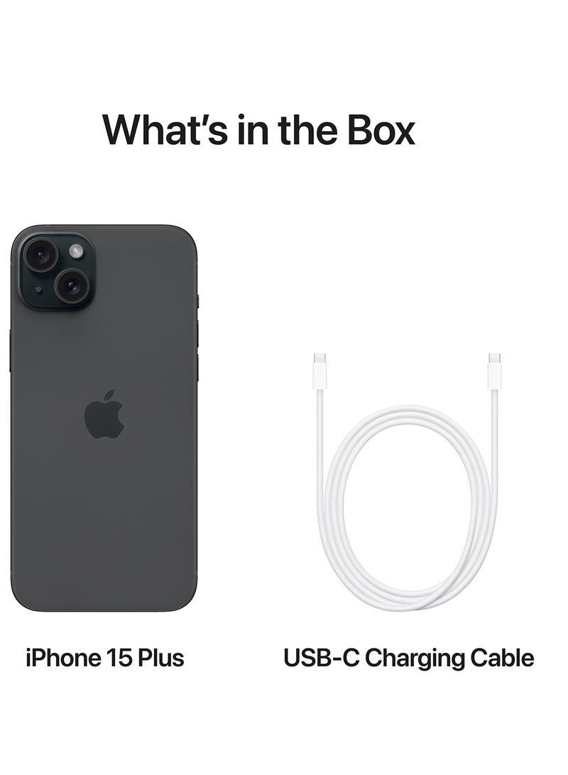ابل  آيفون 15 بلس، بسعة 256 جيجابايت، باللون الأسود، يدعم تقنية 5G مع تطبيق FaceTime - إصدار الشرق الأوسط - Image 5