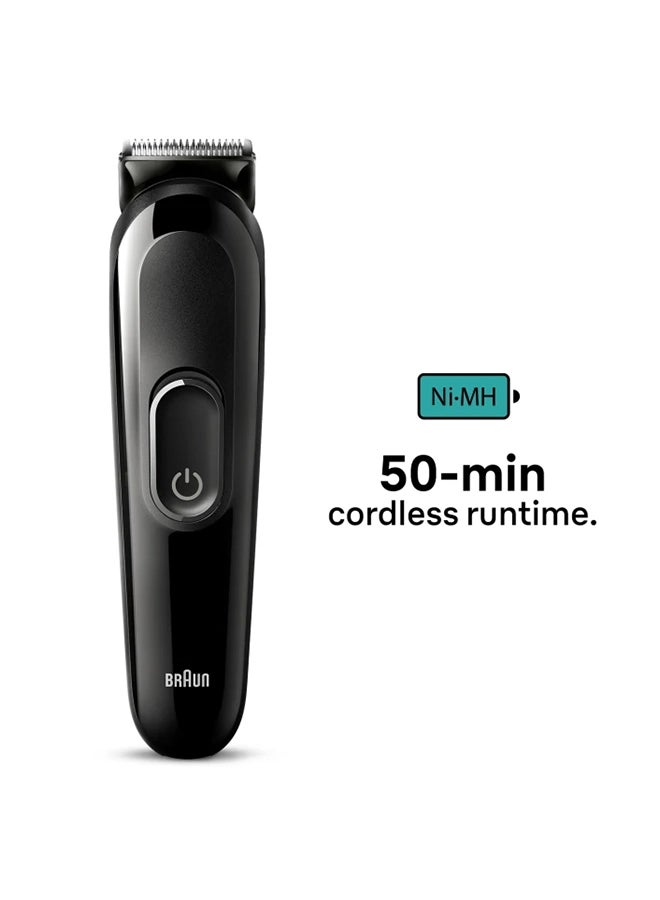 BRAUN - 6-In-1 Style Kit 3 Mgk3410 Beard, Hair With 50Min Runtime Black - Image 1