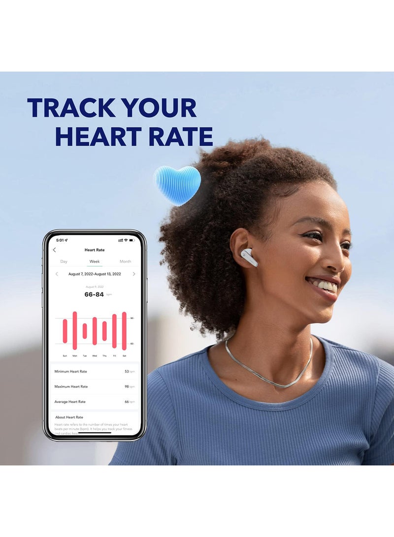 Liberty 4, Noise Cancelling Earbuds, True Wireless Earbuds With ACAA 3.0, Dual Dynamic Drivers For Hi-Res Premium Sound, Spatial Audio With Dual Modes, All-New Heart Rate Sensor White - pnsku/N53432168A/45/_/1737456916/7284fa68-0ff4-49a9-8842-e2707fb2c824