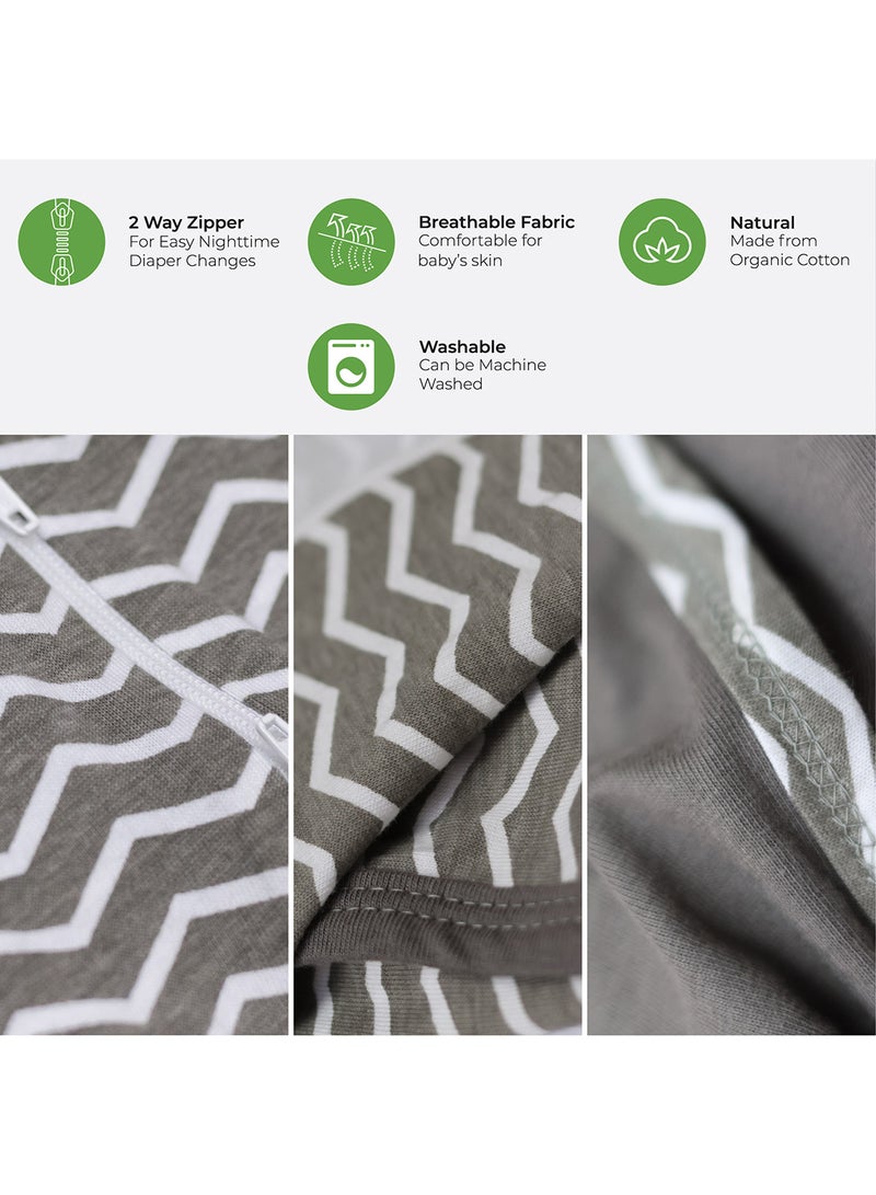 Moon Swaddle Pods With Beanie Pack Of 2 Front Two-Way Zippered - Image 3
