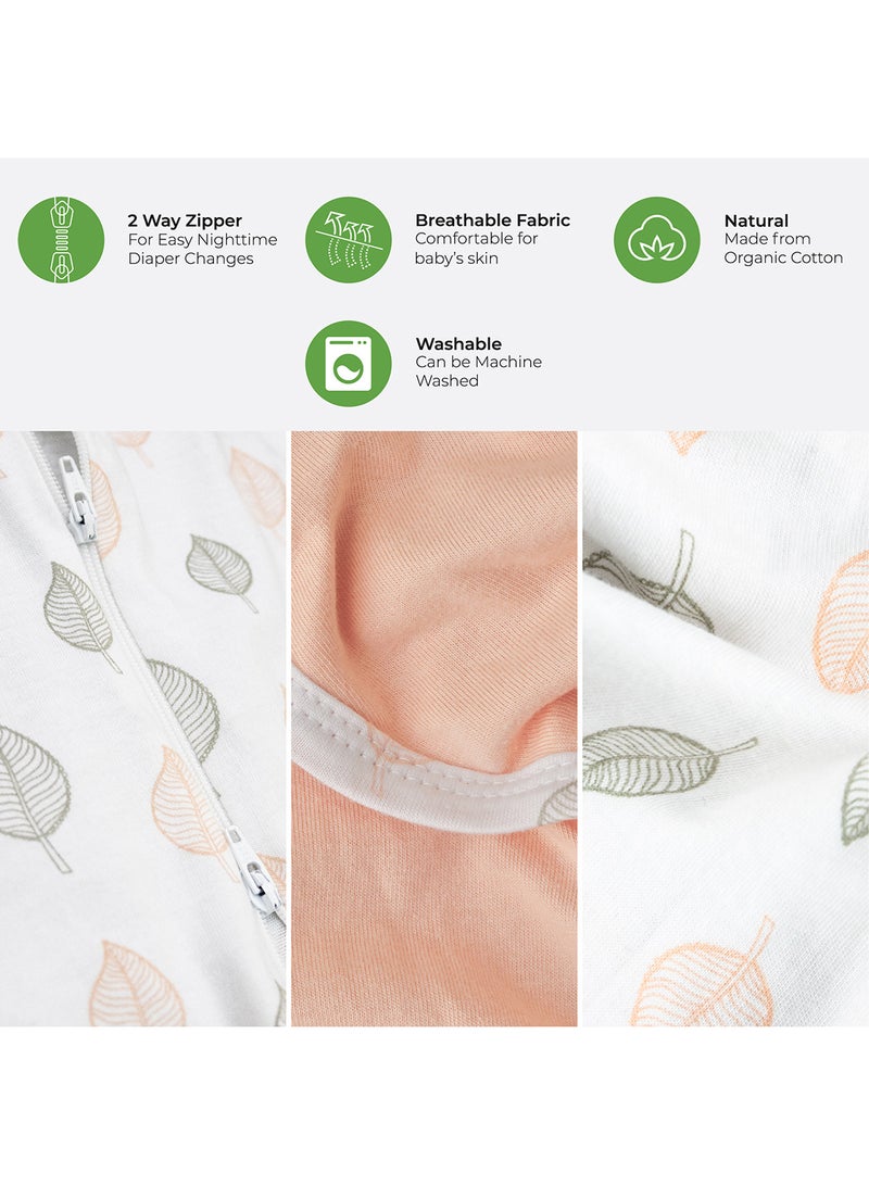 Moon Swaddle Pods With Beanie Pack Of 2 Front Two-Way Zippered - Forest Print - Image 3