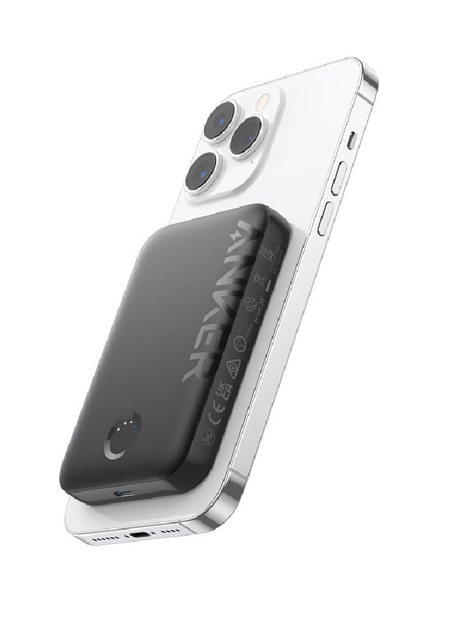 Anker - 321 MagGo Battery PowerCore 5K, 5000mAh Power Bank A1616H11 Black Black - Image 1