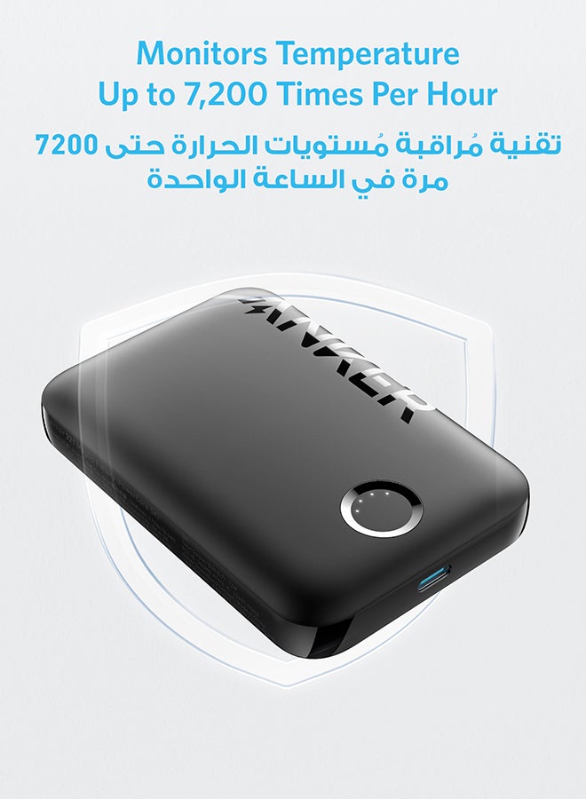 Anker Power Bank, 321 Magnetic Battery (PowerCore Magnetic 5K), 5,000mAh Magnetic Wireless Portable Charger, Compatible with iPhone 16/16 Pro / 16 Plus / 16 Pro Max, iPhone 15 and 14 Series Black  - Image 3