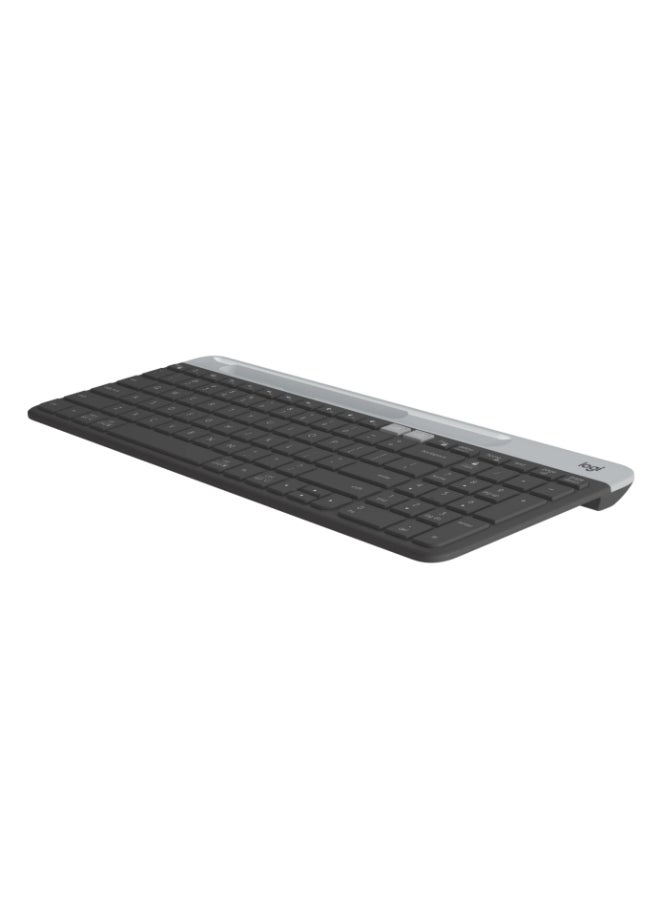 K580 Slim Multi Device Wireless Keyboard, For Chrome OS, 10 Meter Wireless Operation, Bluetooth / 2.4GHz USB Receiver, Easy Switch, 24 Month Battery, Arabic Layout, Black | 920-010073 black
