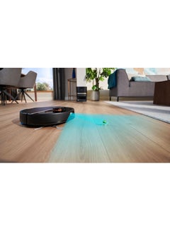 Philips HomeRun 7000 Series Aqua Vacuum and Mop Robot - Battery Operated 3 L 0 W XU7100/01 Deep Black/Gold  - Image 3