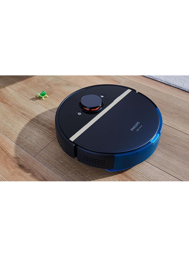 Philips - HomeRun 7000 Series Aqua Vacuum and Mop Robot - Battery Operated 3 L 0 W XU7100/01 Deep Black/Gold - Image 1