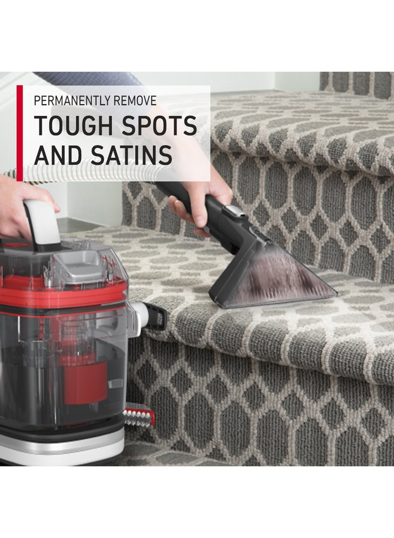 HOOVER - Cleanslate Carpet & Upholstery Powerful, Portable, Multi-purpose Spot Cleaner For Car Seats, Sofa, Kitchen, Outdoor & More, Removes Spots Spills & Tough Stains 400 W CDSW-MPME Black/Red - Image 1