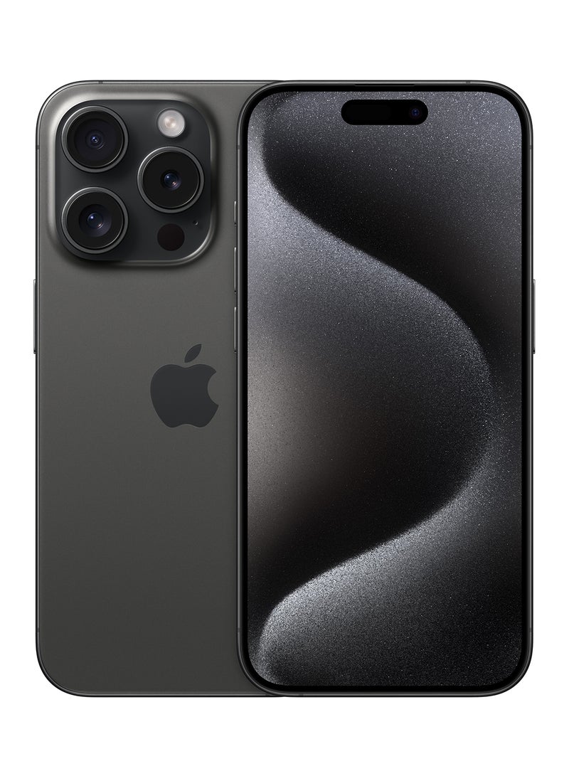Apple - iPhone 15 Pro 256GB Black Titanium 5G With FaceTime - Middle East Version - Image 1