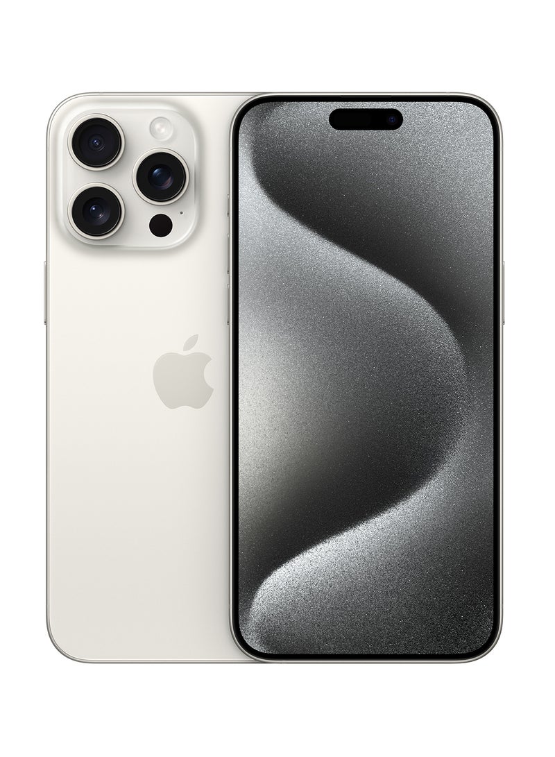 Apple - iPhone 15 Pro Max 256GB White Titanium 5G With FaceTime - Middle East Version - Image 1