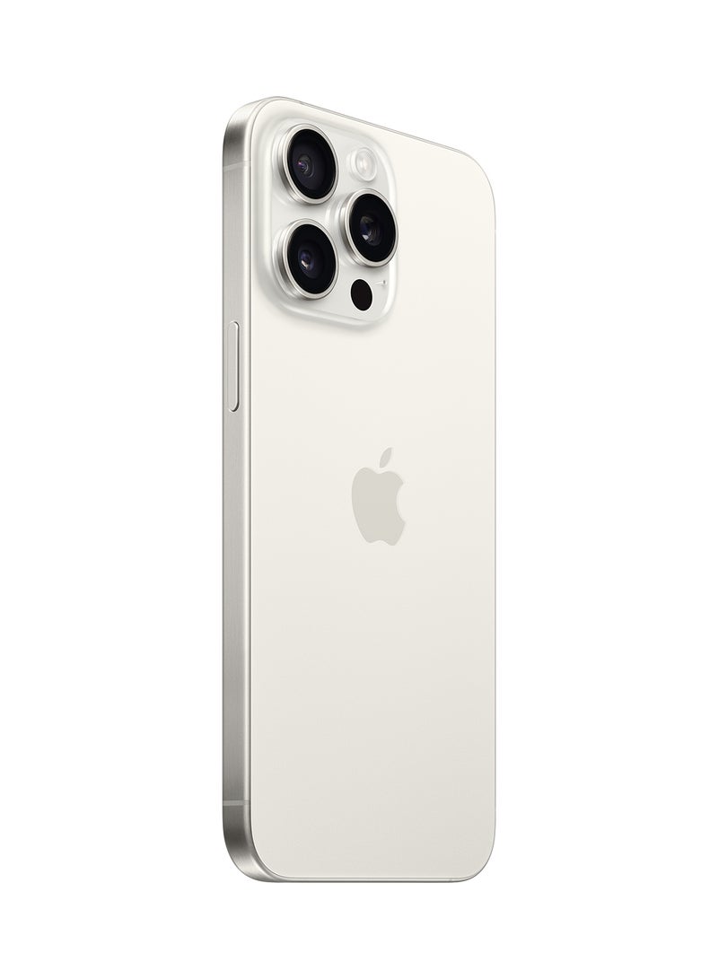 Apple - iPhone 15 Pro Max 256GB White Titanium 5G With FaceTime - Middle East Version - Image 1