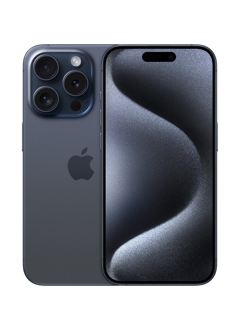 Apple - iPhone 15 Pro 128GB Blue Titanium 5G With FaceTime - International Version - Image 1