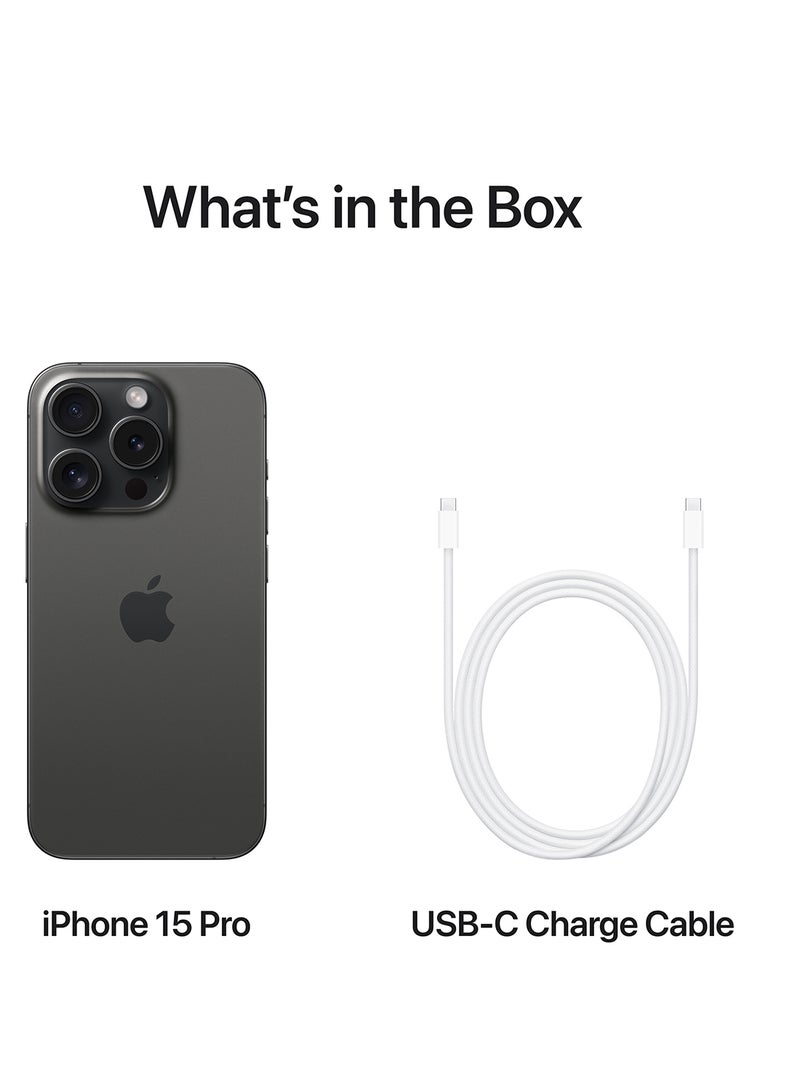 Apple - iPhone 15 Pro 128GB Black Titanium 5G With FaceTime - International Version - Image 1