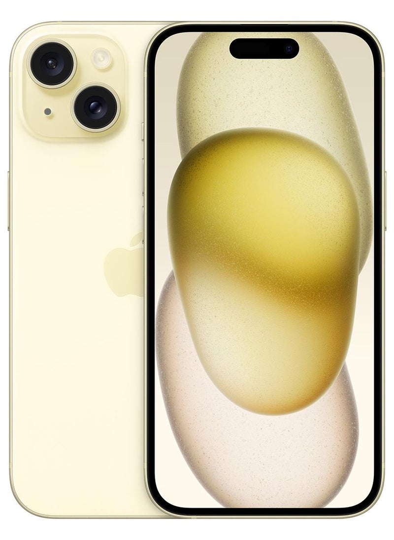 Apple iPhone 15 256GB Yellow 5G With FaceTime - Middle East Version - Image 1