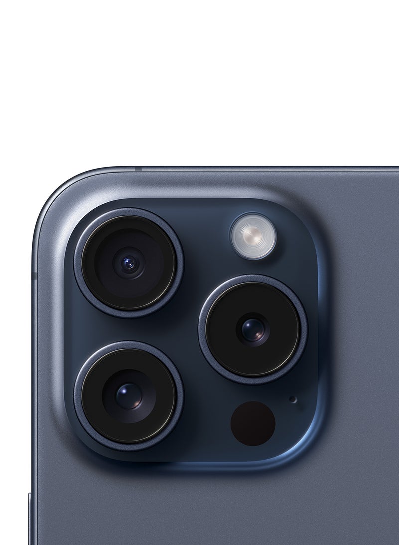 ابل  آيفون 15 برو، سعة 1 تيرابايت، أزرق تيتانيوم، الجيل الخامس 5G مع تطبيق FaceTime - إصدار الشرق الأوسط - Image 5