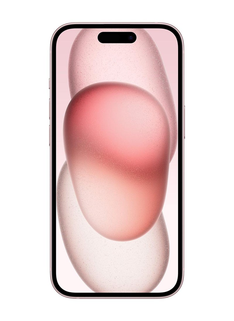 ابل  آيفون 15 بسعة 128 جيجابايت باللون الوردي، يدعم تقنية 5G مع تطبيق FaceTime - إصدار عالمي - Image 2
