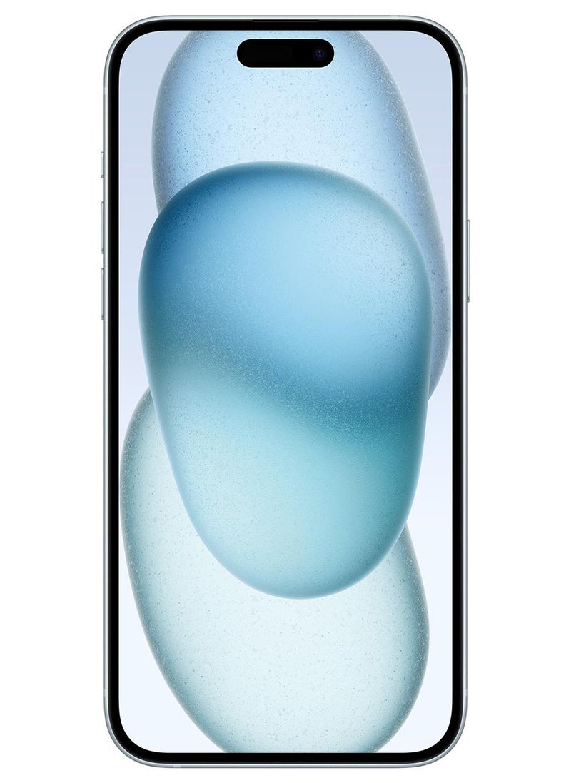 ابل  آيفون 15 بلس، بسعة 512 جيجابايت، باللون الأزرق، يدعم تقنية 5G مع تطبيق FaceTime - إصدار الشرق الأوسط - Image 1