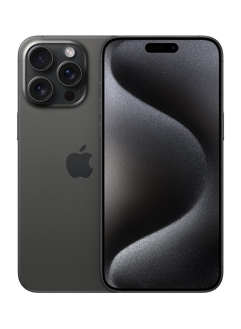 Apple - iPhone 15 Pro Max Physical Dual Sim 1TB Black Titanium 5G Without FaceTime - Image 1