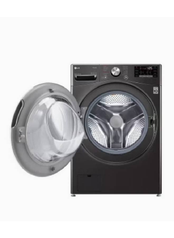 LG - Front Load Washing Machine And Dryer WiFi 21 kg WS2112BST Stone Silver - Image 1