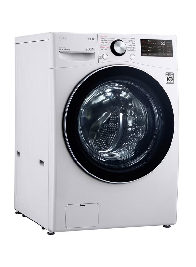 إل جي غسالة تحميل أمامي 13 كجم مع AI DD™ (عناية ذكية لحماية الأقمشة بنسبة 18%)، لون أبيض، ThinQ™ (واي فاي)، WF1310WHT 13 kg WF1310WHT - Image 2