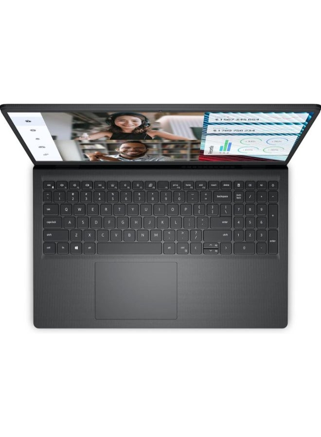 DELL Vostro 3520 Laptop With 15.6-inch Full HD Display, Intel Core i7-1255U Processor/8GB RAM/512GB SSD/Ubuntu/Intel Iris XE Graphics/ English/Arabic Black  - Image 4