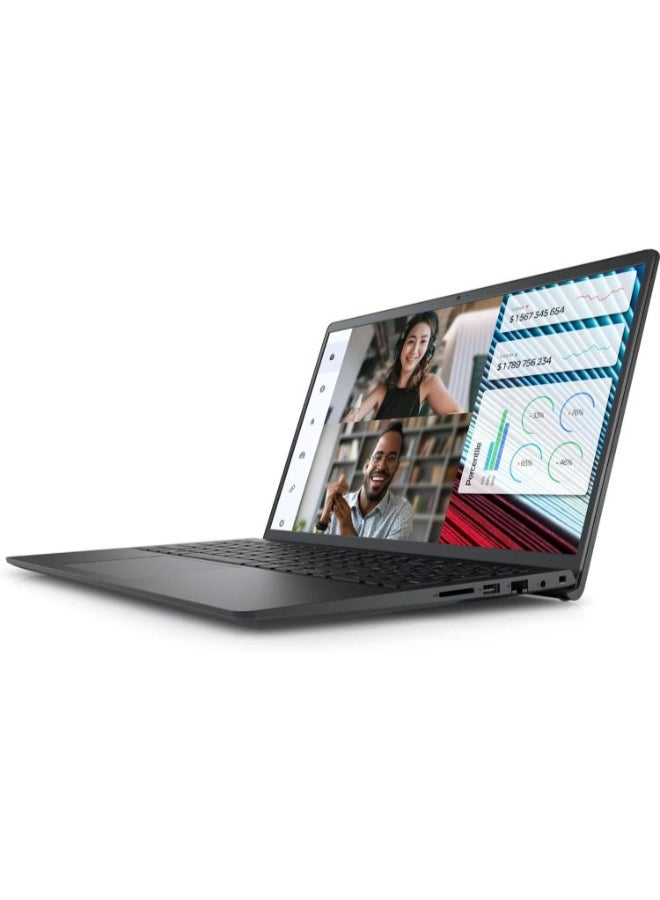 DELL Vostro 3520 Laptop With 15.6-inch Full HD Display, Intel Core i7-1255U Processor/8GB RAM/512GB SSD/Ubuntu/Intel Iris XE Graphics/ English/Arabic Black  - Image 3