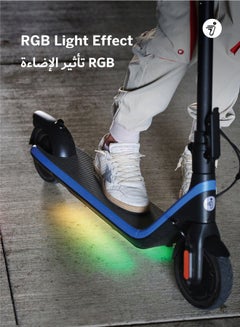 ninebot Segway C2 Pro Kids Electric Scooter, Three Speed Modes 20 km/h Fast Scooter, 15 km Long Range & 150W Powerful Motor, Adjustable Handle, RGB Lights & Bluetooth Speaker, 50 kg Rider Limit Kids Scooter  - Image 5