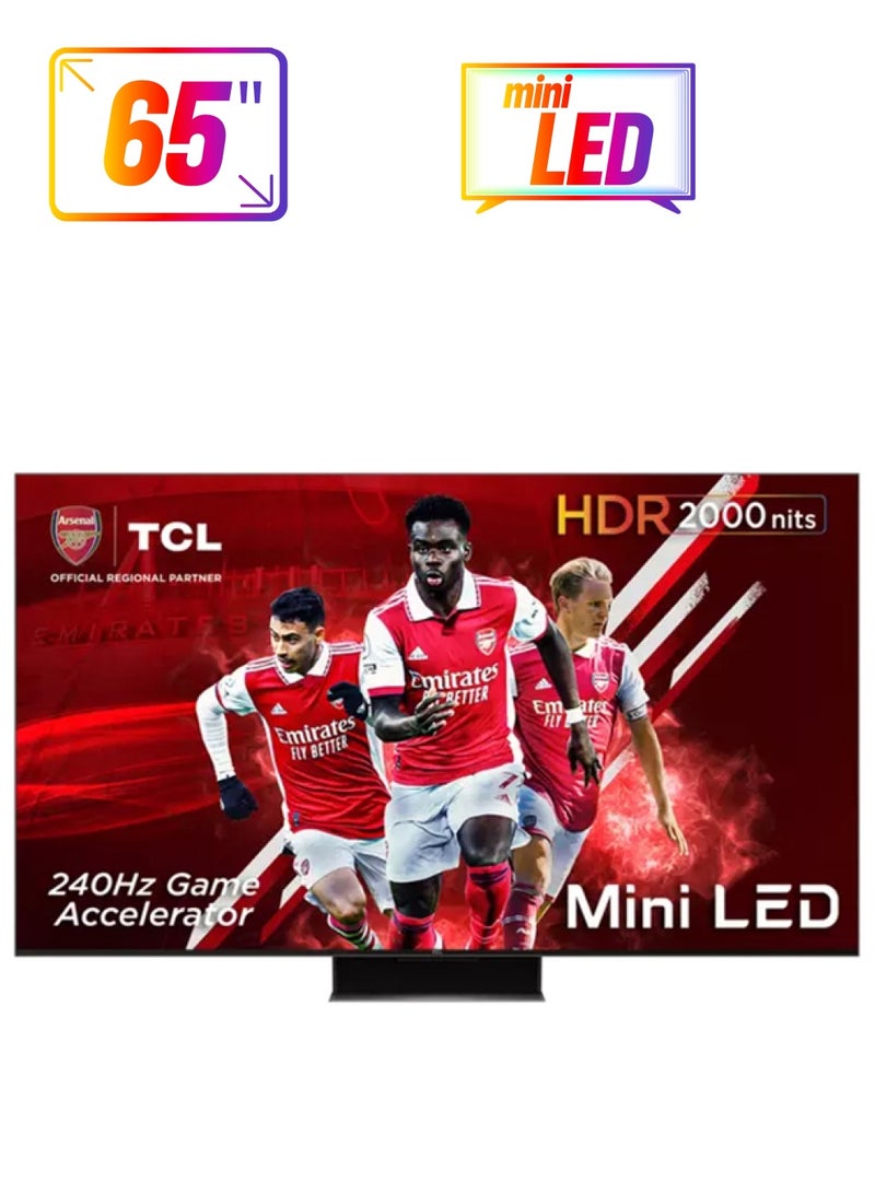 TCL - 65-Inch Mini LED 4K Google TV 65C845 Black - Image 1