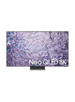 85 Inch QNED TV 4K HDR Smart TV QA85QN800CUXSA Black Titan And Native 120HZ Refresh Rate QA85QN800CUXSA Black Titan
