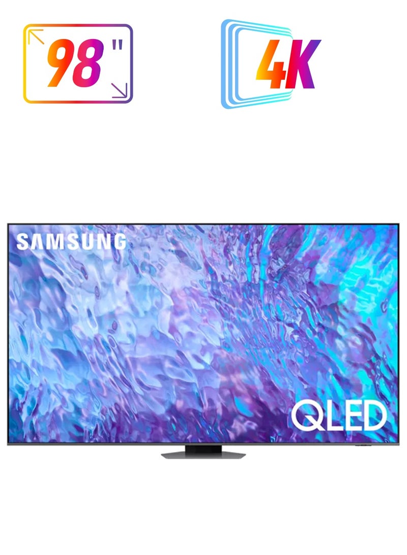 Samsung 98-Inch 4K HDR 10 Smart TV QA98Q80CAUXSA Carbon Silver - Image 1