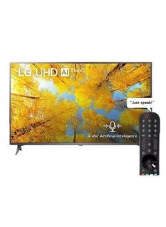 50-Inch 4K WebOS AI ThinQ Smart TV 50UQ75006LG Black