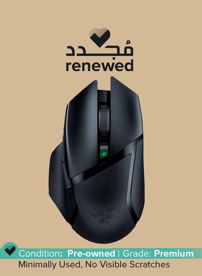 ريزر Renewed - Basilisk x Hyperspeed Wireless Gaming Mouse With Hyperspeed Technology Black - Image 1