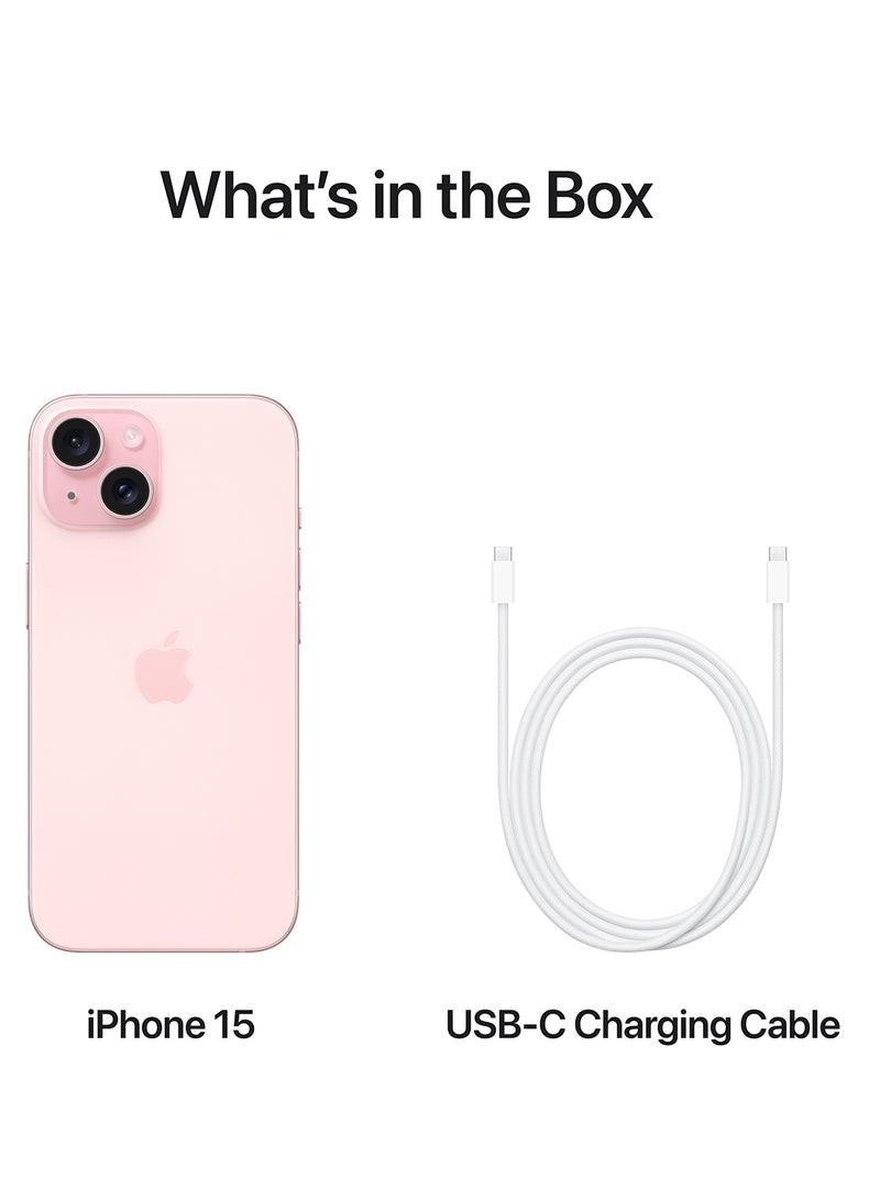 Apple - iPhone 15 128GB Pink 5G With FaceTime - Middle East Version - Image 1