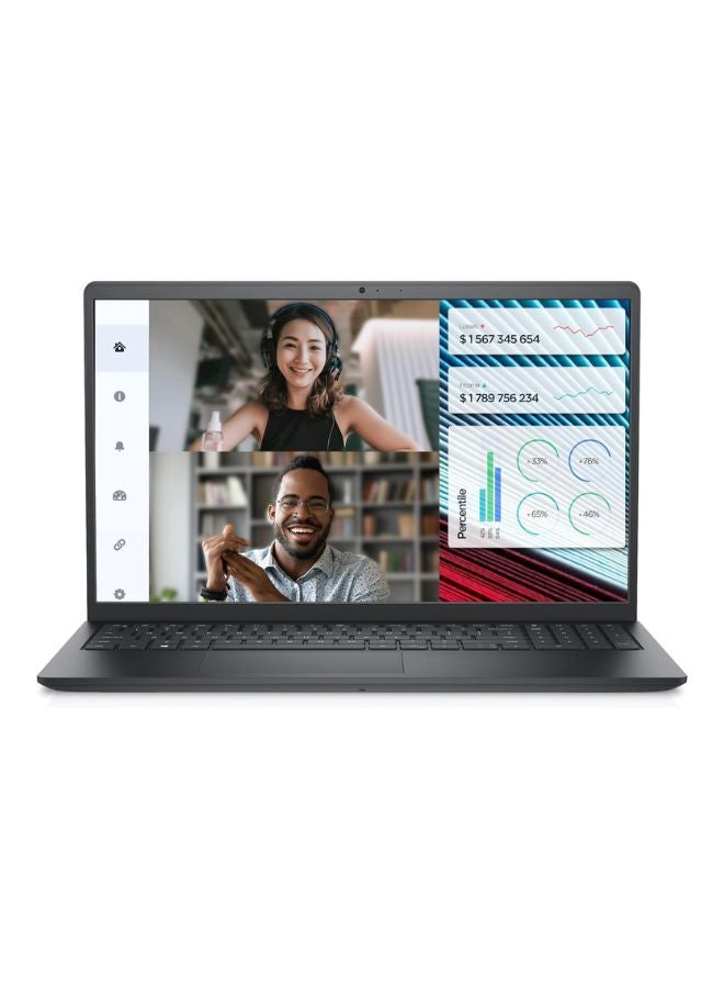 DELL - Vostro 3520 Laptop with 15.6 inch FHD Display/ Intel Core i7-1255U Processor/ 8GB RAM/ 512GB SSD/ Intel UHD Graphics/ Ubuntu - English/Arabic Black - Image 1