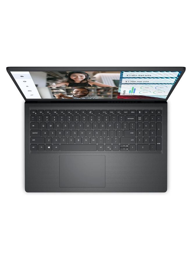 DELL - Vostro 3520 Laptop with 15.6 inch FHD Display/ Intel Core i7-1255U Processor/ 8GB RAM/ 512GB SSD/ Intel UHD Graphics/ Ubuntu - English/Arabic Black - Image 1