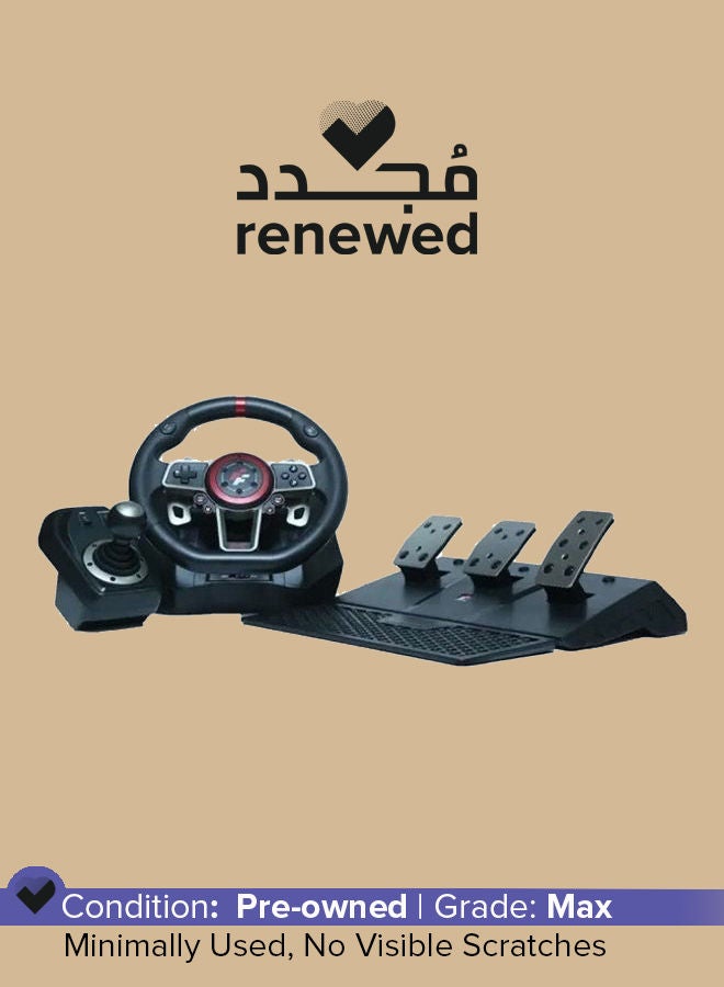 FLASHFIRE Renewed - Suzuka 900R Racing Wheel set With Clutch Pedals And H-shifter for PC, PS3, PS4, Xbox 360, XBOX ONE And Nintendo Switch - Image 1