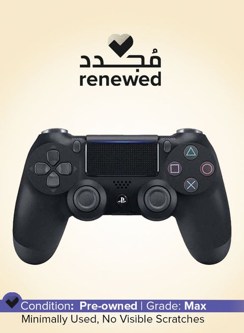 Renewed - Sony PlayStation 4 DUALSHOCK 4 Wireless Controller, Black
