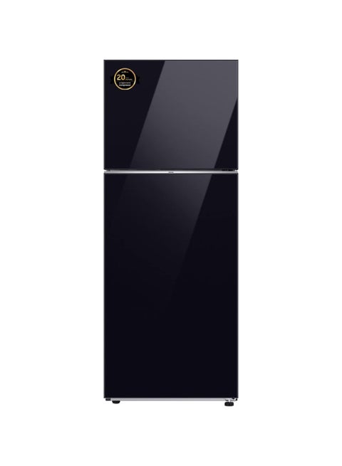Top Mount Freezer Refrigerator With Bespoke Design And SpaceMax RT47CB664622AE Clean Black