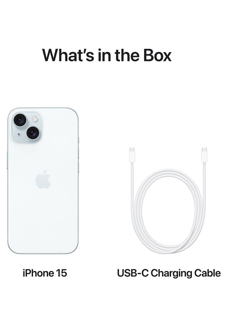 ابل  آيفون 15 بسعة 512 جيجابايت، باللون الأزرق، يدعم تقنية 5G مع تطبيق FaceTime - إصدار الشرق الأوسط - Image 5