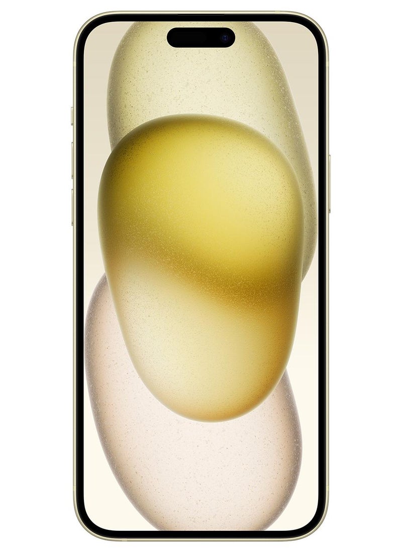 ابل  هاتف iPhone 15 Plus بسعة 512 جيجابايت باللون الأصفر ومزود بتقنية 5G ومزود ببرنامج FaceTime - إصدار الشرق الأوسط - Image 1